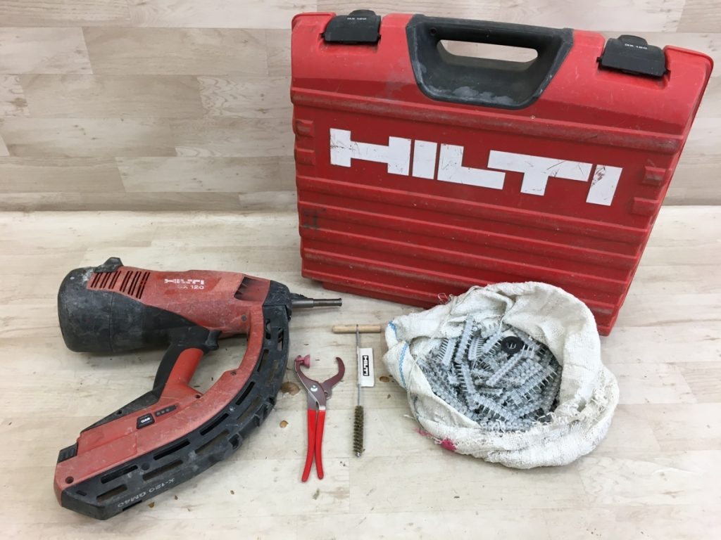 HILTI ガス式鋲打機 GX120 ガスピンネイラ コンクリート ヒルティ ケース付き 現状品