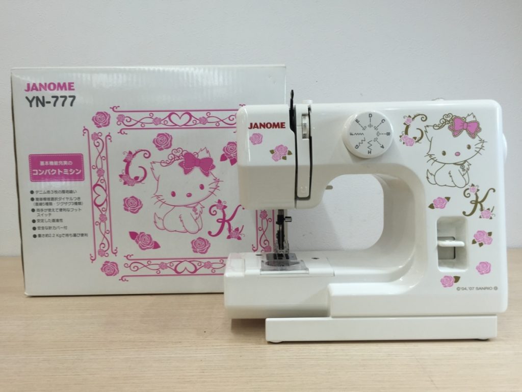 JANOME ジャノメ コンパクトミシン YN-777 チャーミーキティ