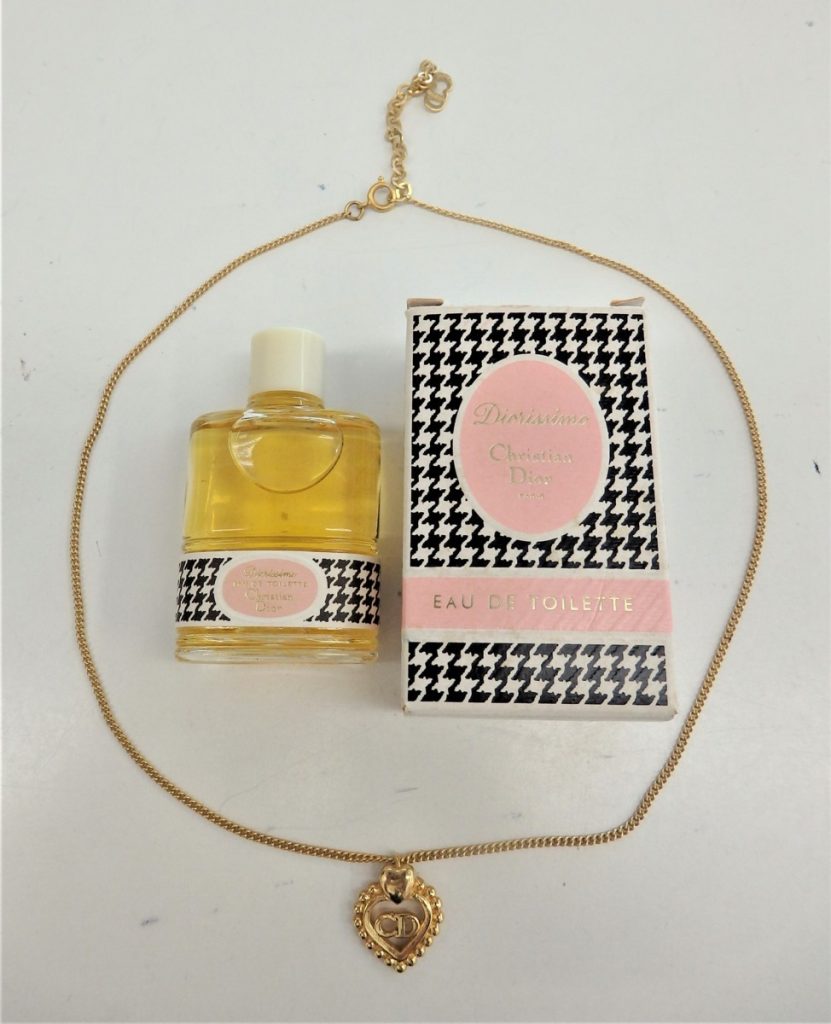 Christian Dior クリスチャン・ディオール2点セット ネックレス ハート ゴールド＆オードトワレ ディオリッシモ 10ml