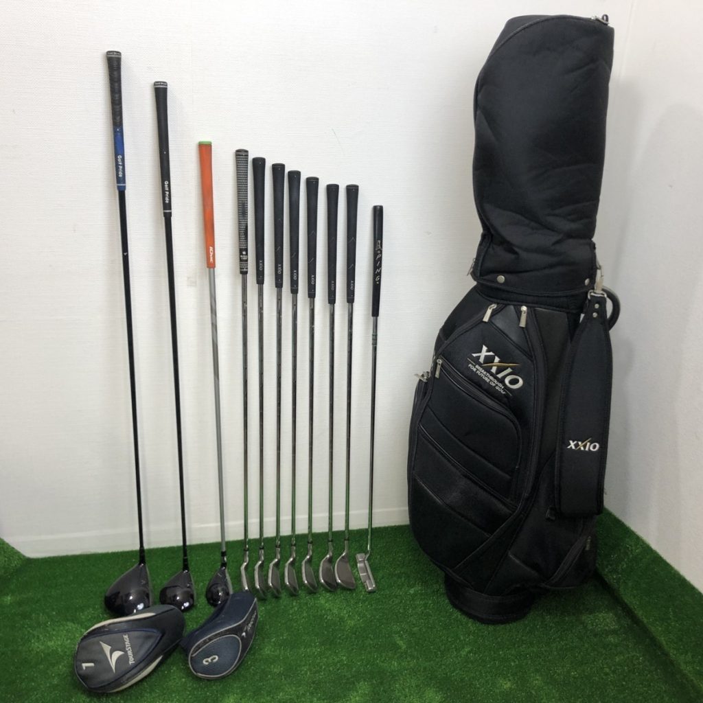XXIO #5～#9,#P,#S & BRIDGESTONE JGR TOURB 25 H5 & TOURSTAGE ViQ 10.5 & TOURSTAGE ViQ F 3 15.0 ゴルフセット キャディーバッグ付