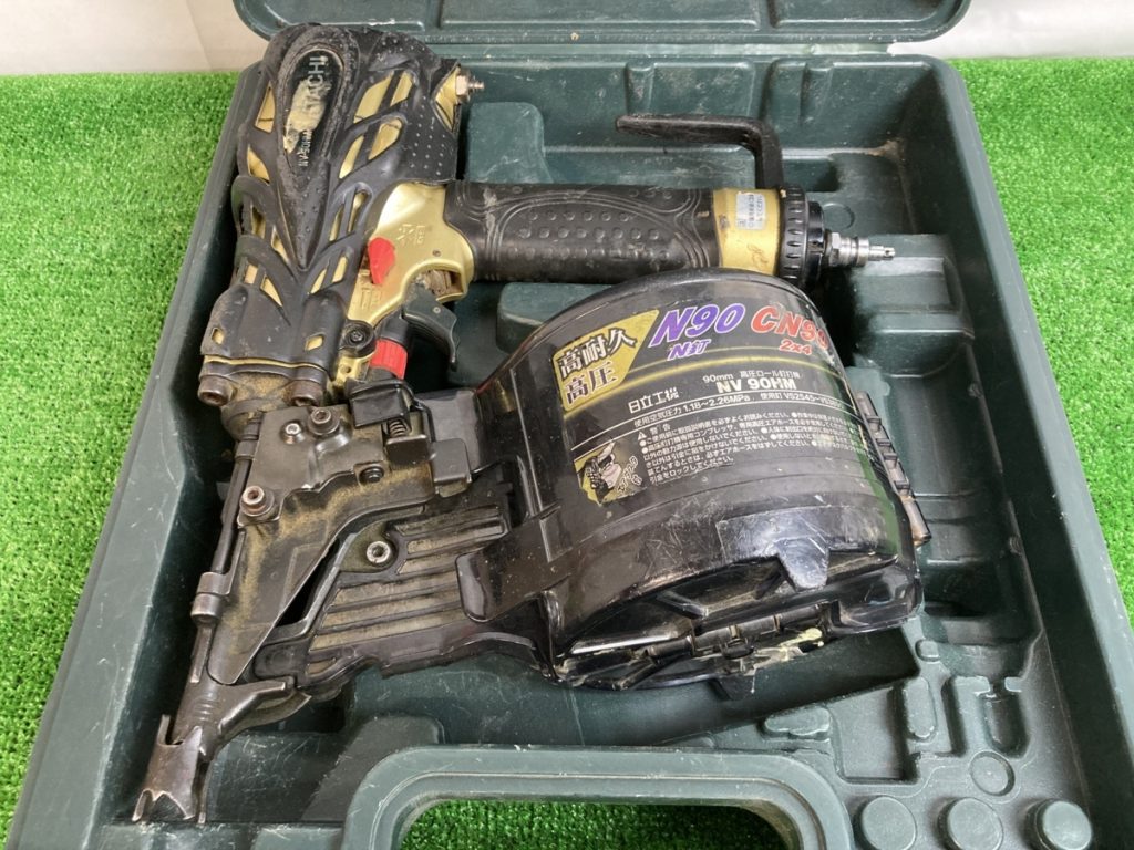 日立工機　高圧ロール釘打機　NV９０HM　動作未確認　本体のみ　ジャンク