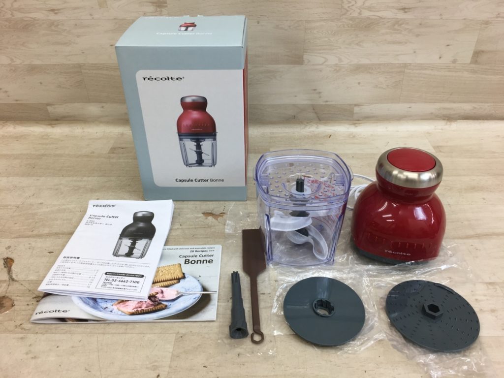 rcolte カプセルカッター ボンヌ RCP-3(R) フードプロセッサー レコルト Capsule Cutter Bonne カーマインレッド