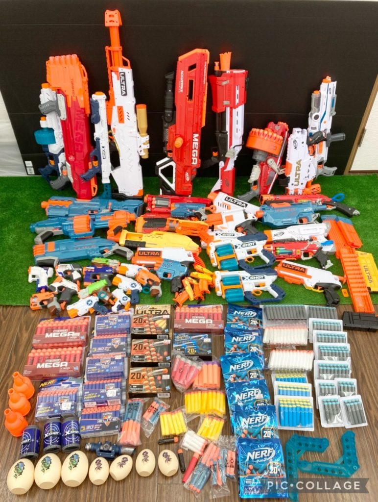 NERFなど トイガンセット　100点以上　スポンジ