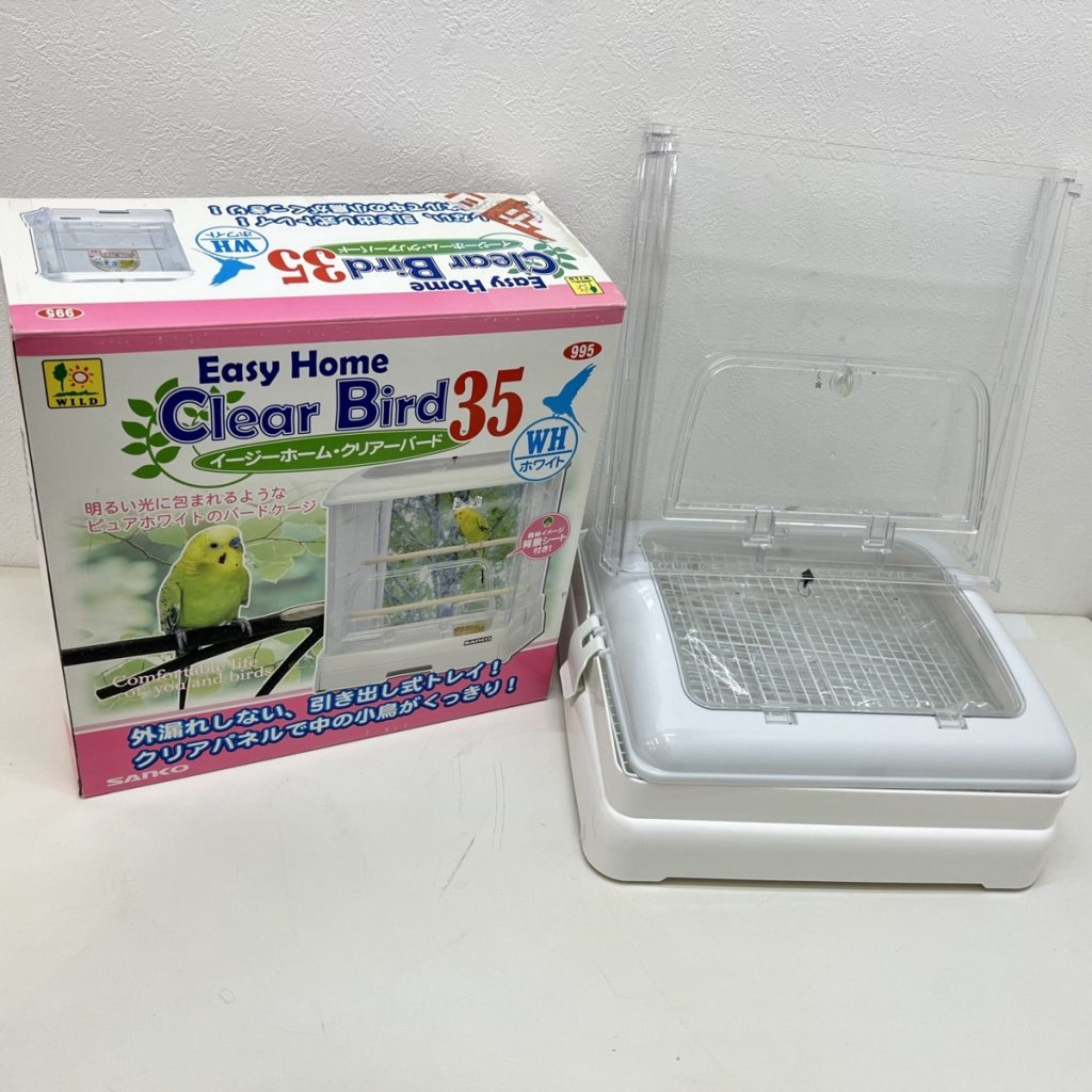 三晃商会 Easy Home Clear Bird イージーホーム クリアバード 35 ホワイト 鳥かご 説明書あり