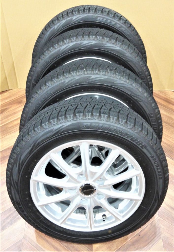 BRIDGESTONE ブリヂストン BLIZZAK REVO GZ 185/60R15 84Q/ECOFORME アルミセット 4本