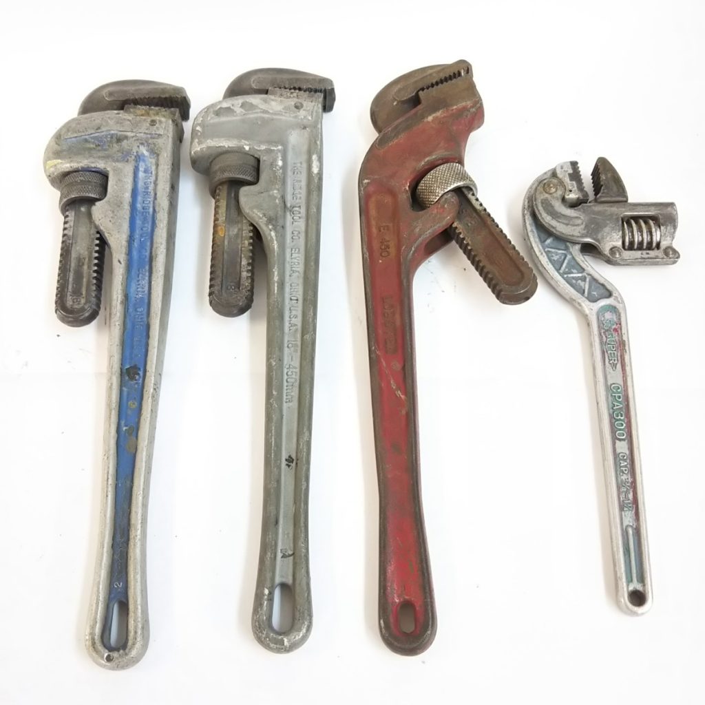 パイプレンチ 450/300mm まとめて4本 工具 現状品