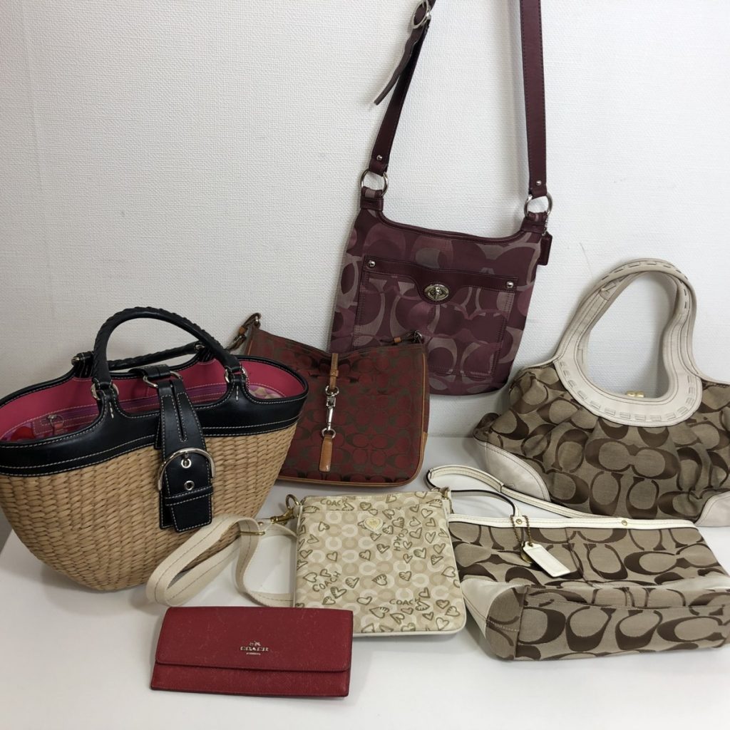 COACH コーチ ハンドバッグ ショルダーバッグ ウォレット等 ７点 まとめ シグネチャー かご