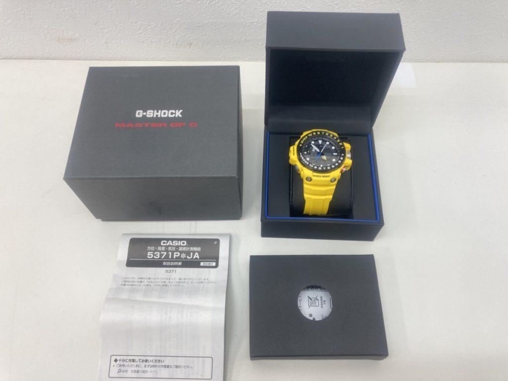 CASIO Ｇ-Shock ガルフマスター GWN-1000-9AJF イエロー 箱付き
