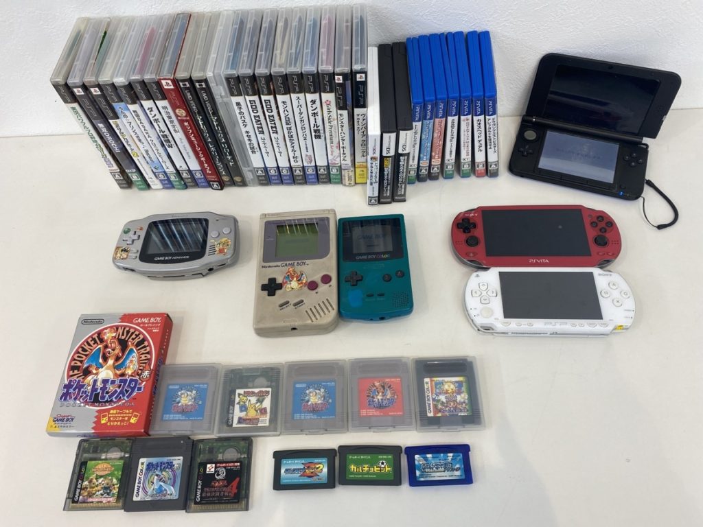 [通電確認済・ジャンク有]SONY PSVITA PSP 任天堂 カラーゲームボーイ ゲームボーイ 3DSLL ゲームボーイアドバンス ソフト
