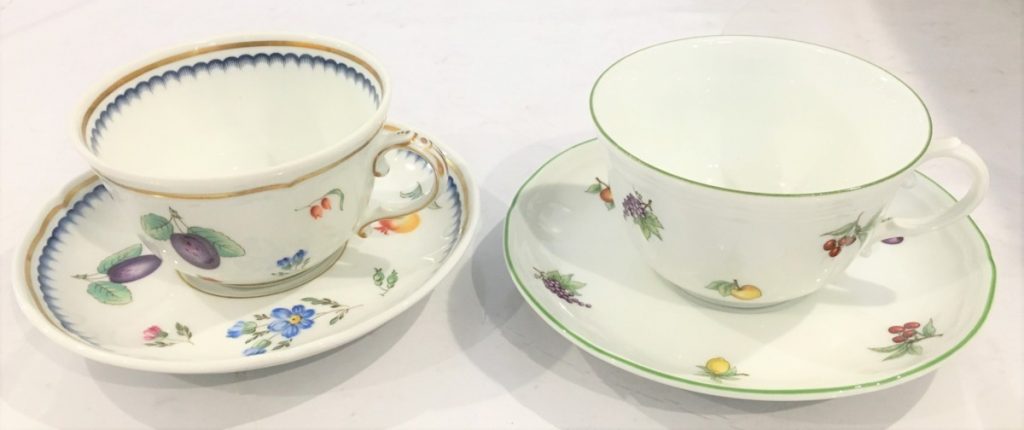 Richard Ginori リチャードジノリ イタリアンフルーツ／アンティコエデン カップ&ソーサー 2客セット