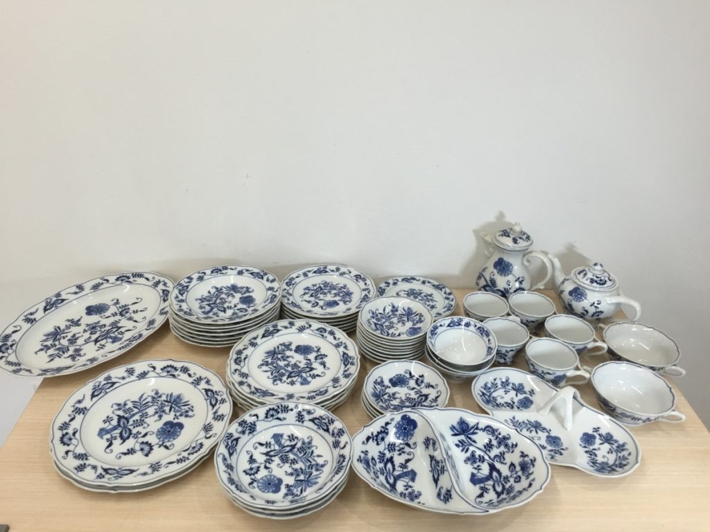 ブルーダニューブ Blue Danube まとめ 54枚 ポット ティーカップ ソーサー お皿 など他