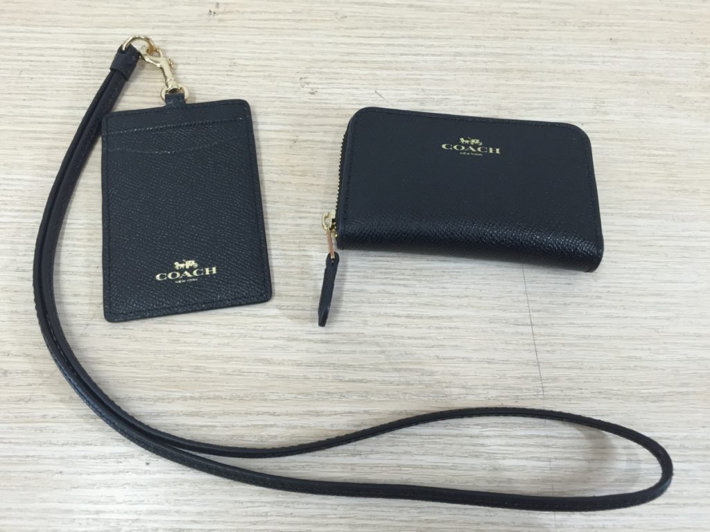 COACH コーチ 財布 小銭入れ コインケース パスケース　2点セット