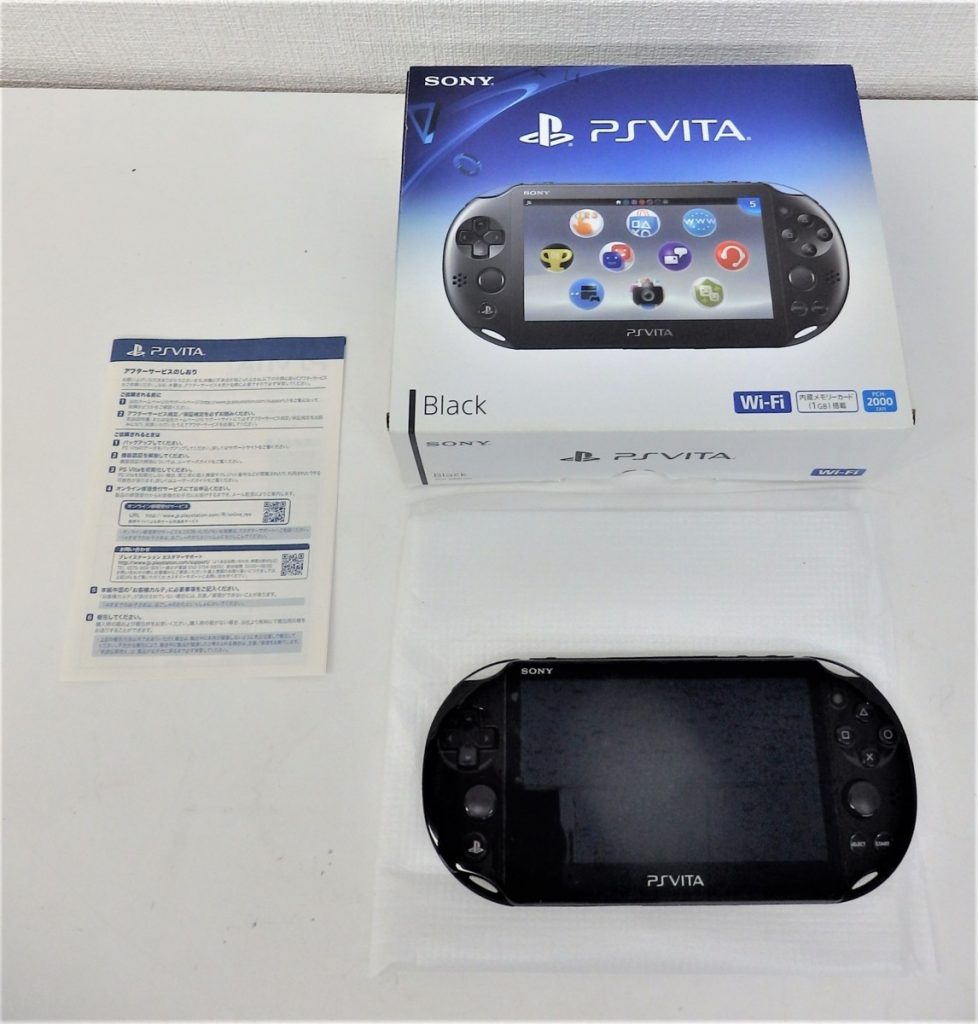 PS VITA PCH2000 ZA11本体 ブラック※ACアダプター・説明書なし SONY Wi-Fi 箱・液晶フィルター付き 印無し