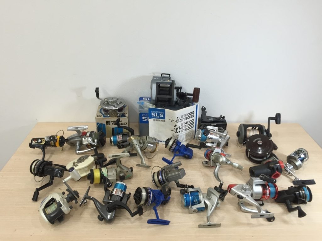 リール RYOBI / SHIMANO / OLYMPIC など 22点・バッテリーなどまとめ