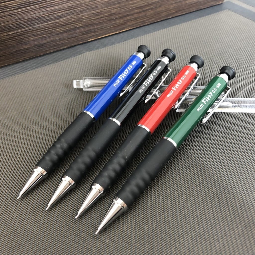 PILOT Fitty 0.5㎜ シャープペンシル 4色セット　ブラック レッド グリーン ブルー 当時物 文房具