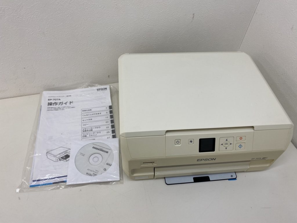EPSON エプソン EP-707A A4インクジェット複合機 2014年製 現状品 カラリオ 取扱説明書付き