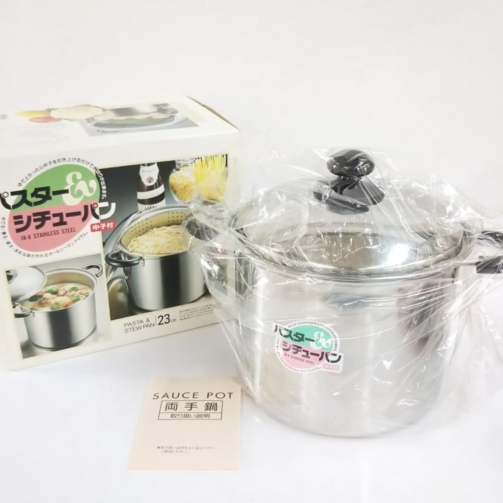 未使用 パスタ&シチューパン 両手鍋 現状品