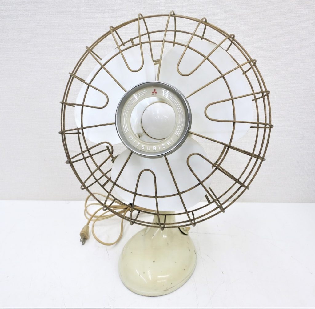 Mitsubishi 三菱 扇風機 AC.ELECTRIC FAN 昭和レトロ アンティーク 12インチ