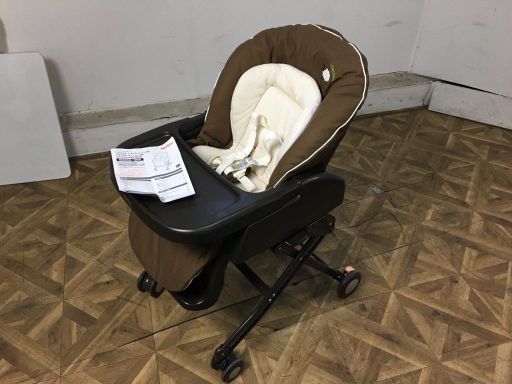 Aprica ユラリズム クッション EW ハッピーシープ (BR) 手動スウィング ハイローチェア ベビー用品 アップリカ