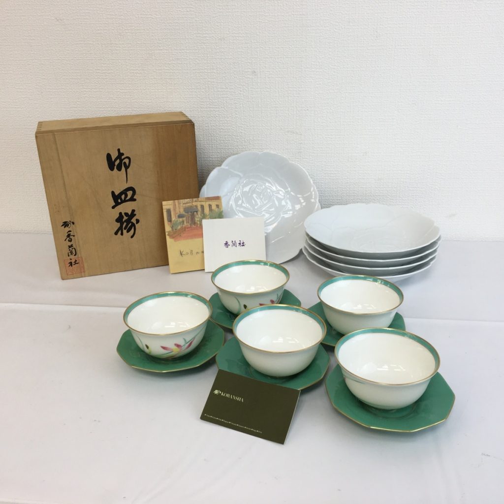 香蘭社 まとめ　湯呑　茶托　皿