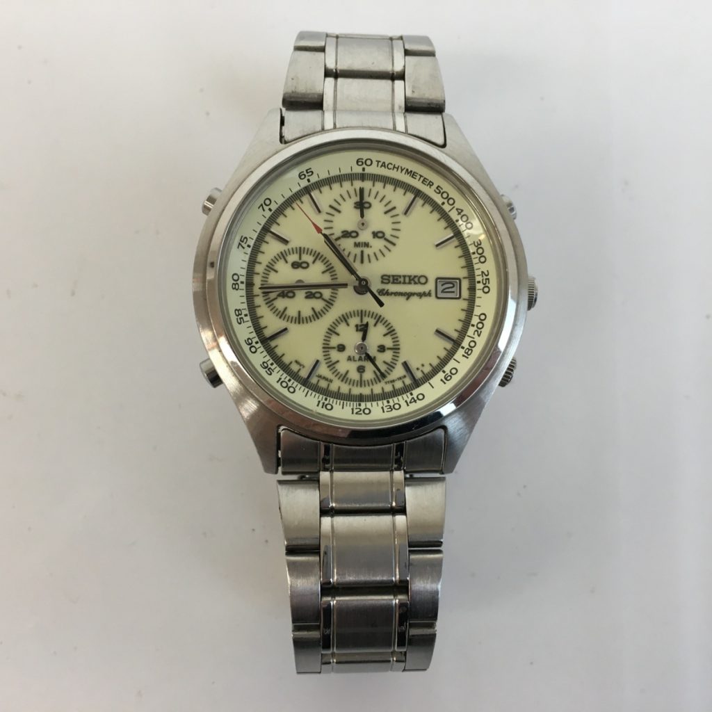 SEIKO セイコー 7T32-7C60 メンズ腕時計 純正ベルト 不動品