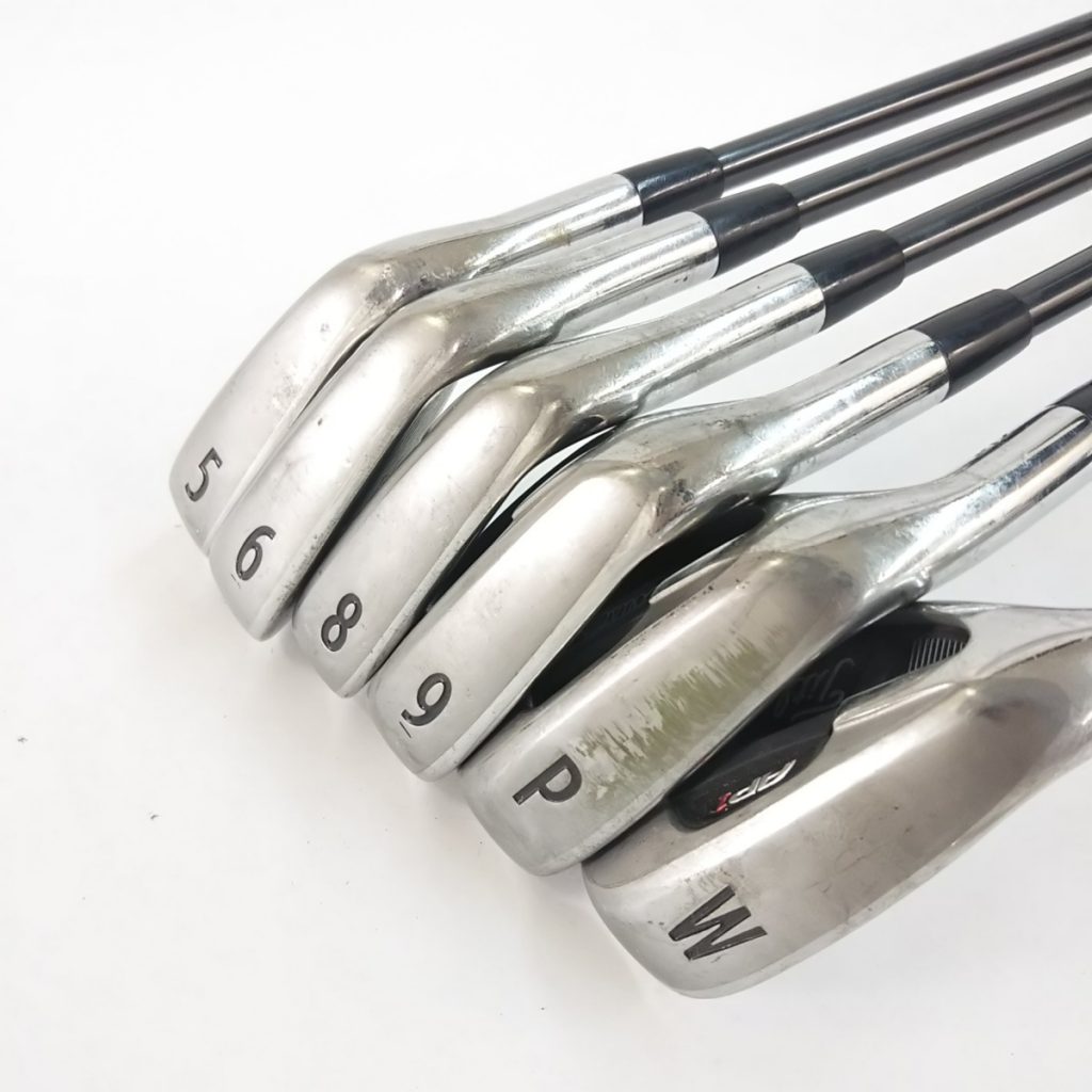 Titleist タイトリスト ROMBAX60 左利きゴルフクラブまとめて FLEX R 5/6/8/9/P/W 712 AP1 現状品