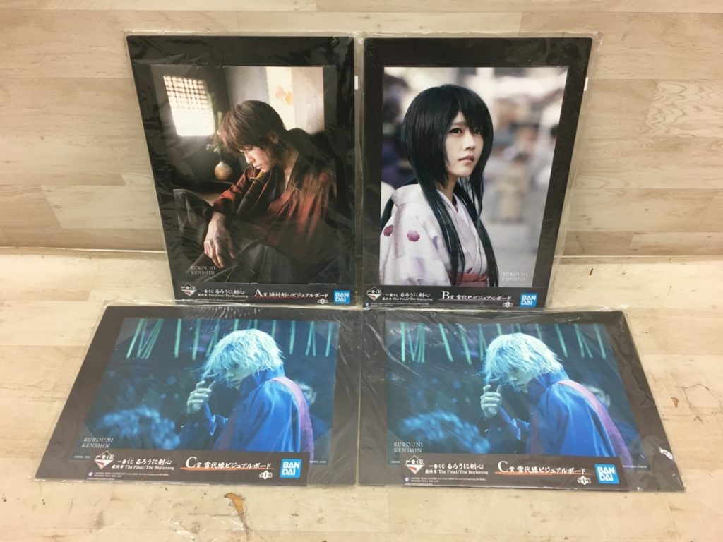 一番くじ るろうに剣心 最終章 The Final / The Beginning ビジュアルボード 緋村剣心 雪代巴 雪代縁 A B C 自宅保管