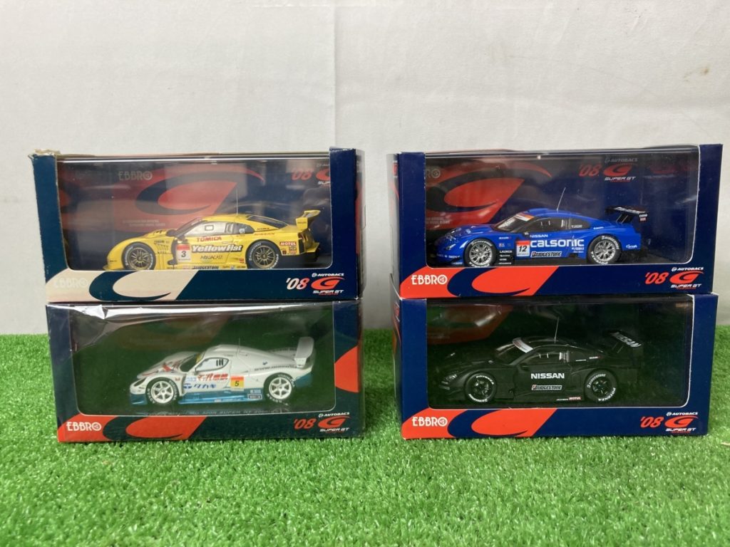 EBBRO　エブロ　4台まとめ　1/43スケール　ミニカー　SUPER　GT　500　2008　GT-R　NISSAN