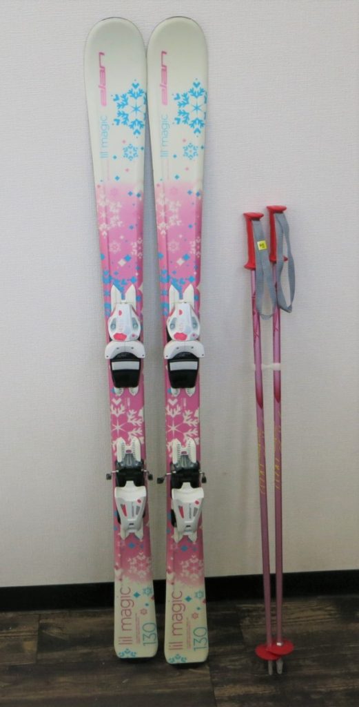 ELAN LilMagic 130cm SLaLom ストック 95㎝ セット