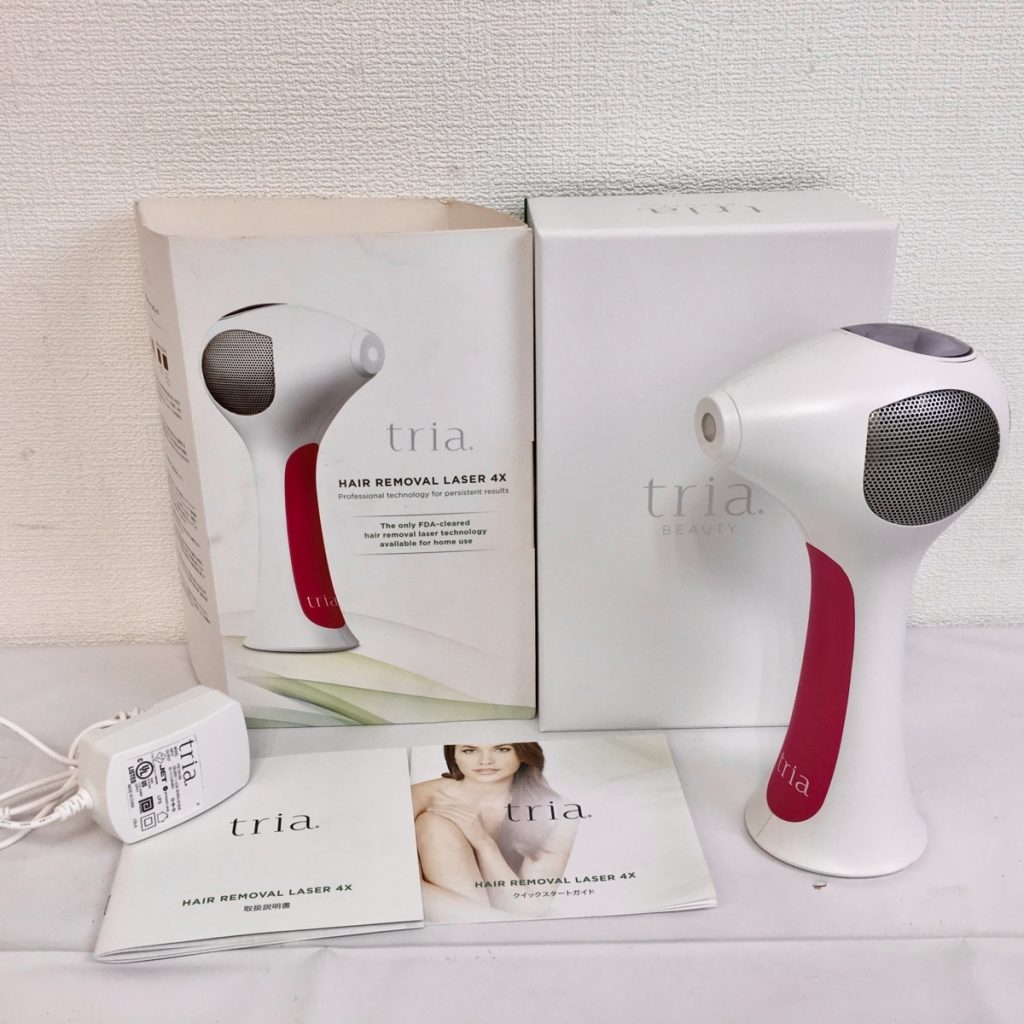 tria BEAUTY トリア パーソナルレーザー脱毛器４X ホワイト/フューシャ 取説箱付き LHR4.0
