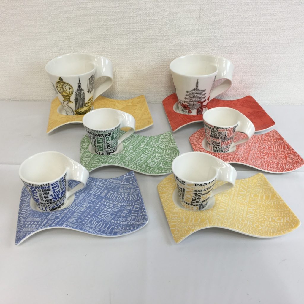 Villeroy＆Boch ビレロイ＆ボッホ ニューウェーブカップ＆ソーサー カップ＆プレート 6客セット