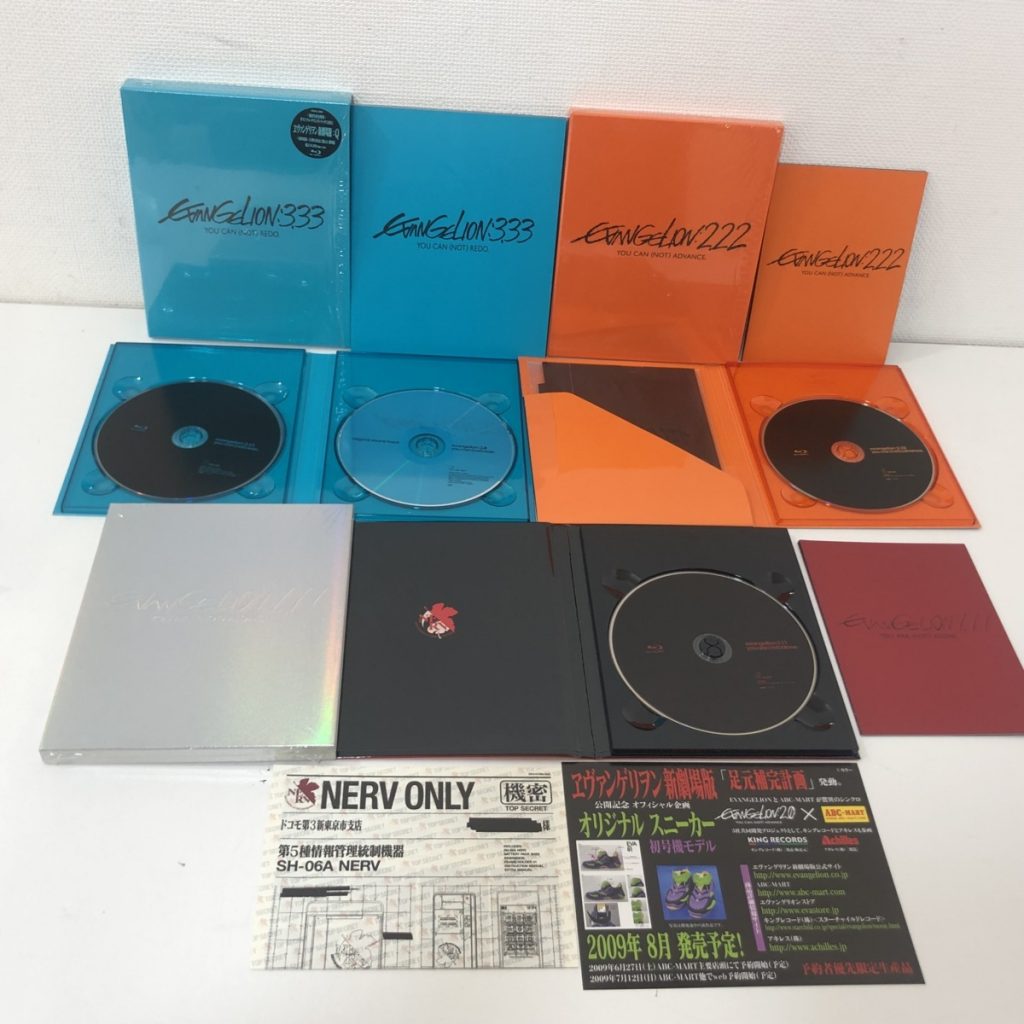 エヴァンゲリオン 新劇場版 序・破・Ｑ Blu-ray 4本セット　ヱヴァンゲリヲン ブルーレイ 未開封含む 期間限定版