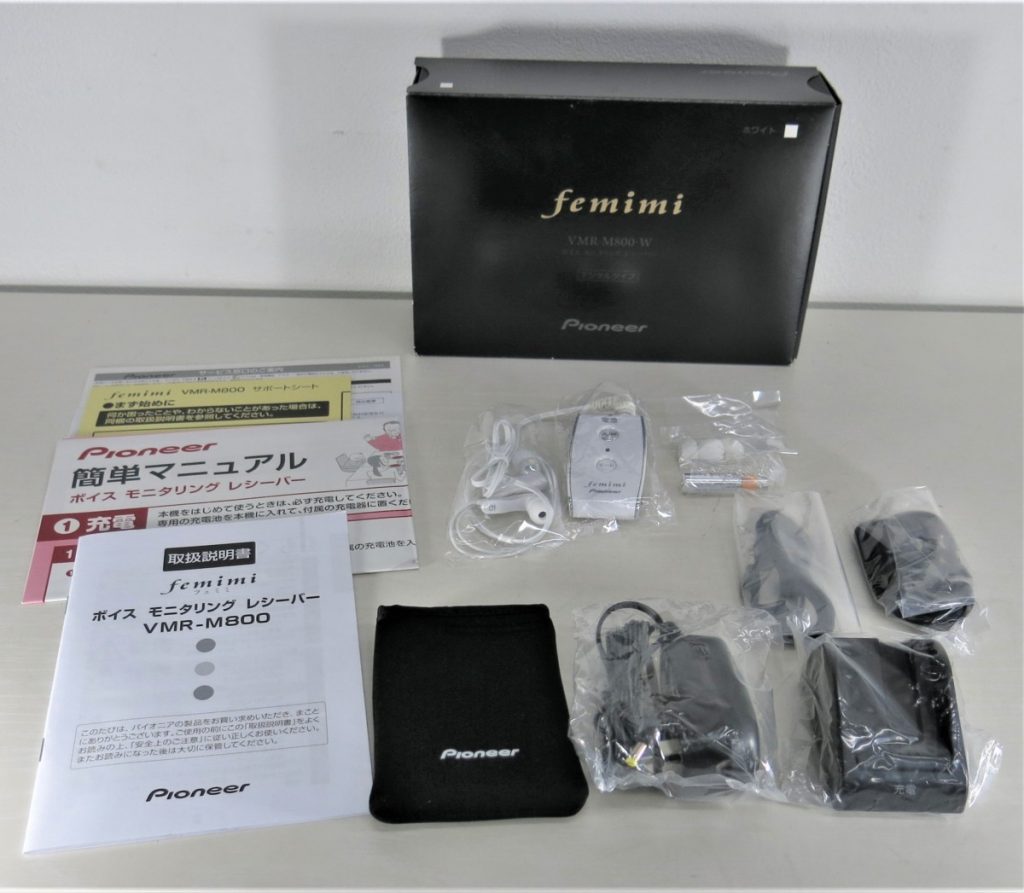 Pioneer パイオニア femimi フェミミ ボイスモニタリングレシーバー VMR-M800-W
