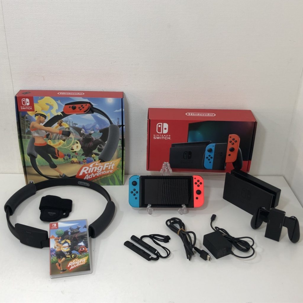 Nintendo Switch & リングフィットアドベンチャー セット　ニンテンドー スイッチ 本体 通電・起動確認済み ゲーム