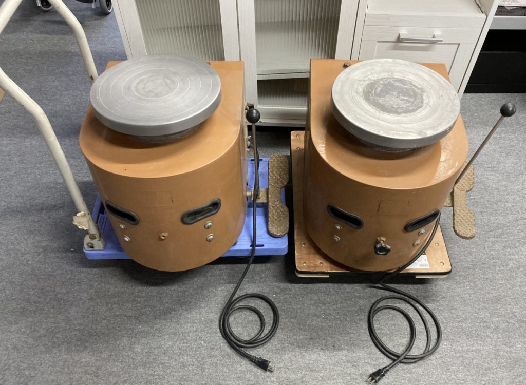 動作確認済み　シンポ陶芸ろくろ　RK-88形　２個セット　部品欠損有