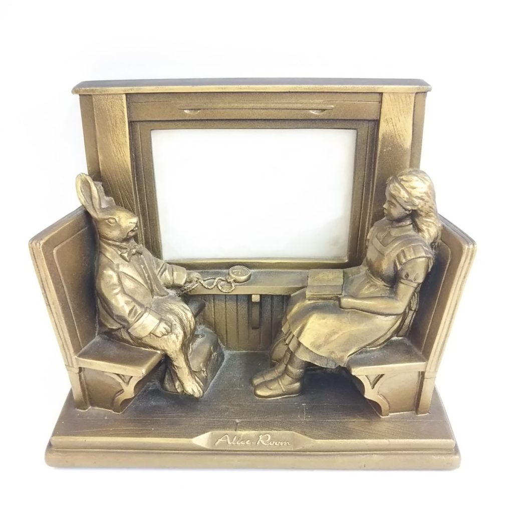 不思議の国のアリス WOODREX フォトスタンド Alice Room フォトフレーム アンティーク 現状品