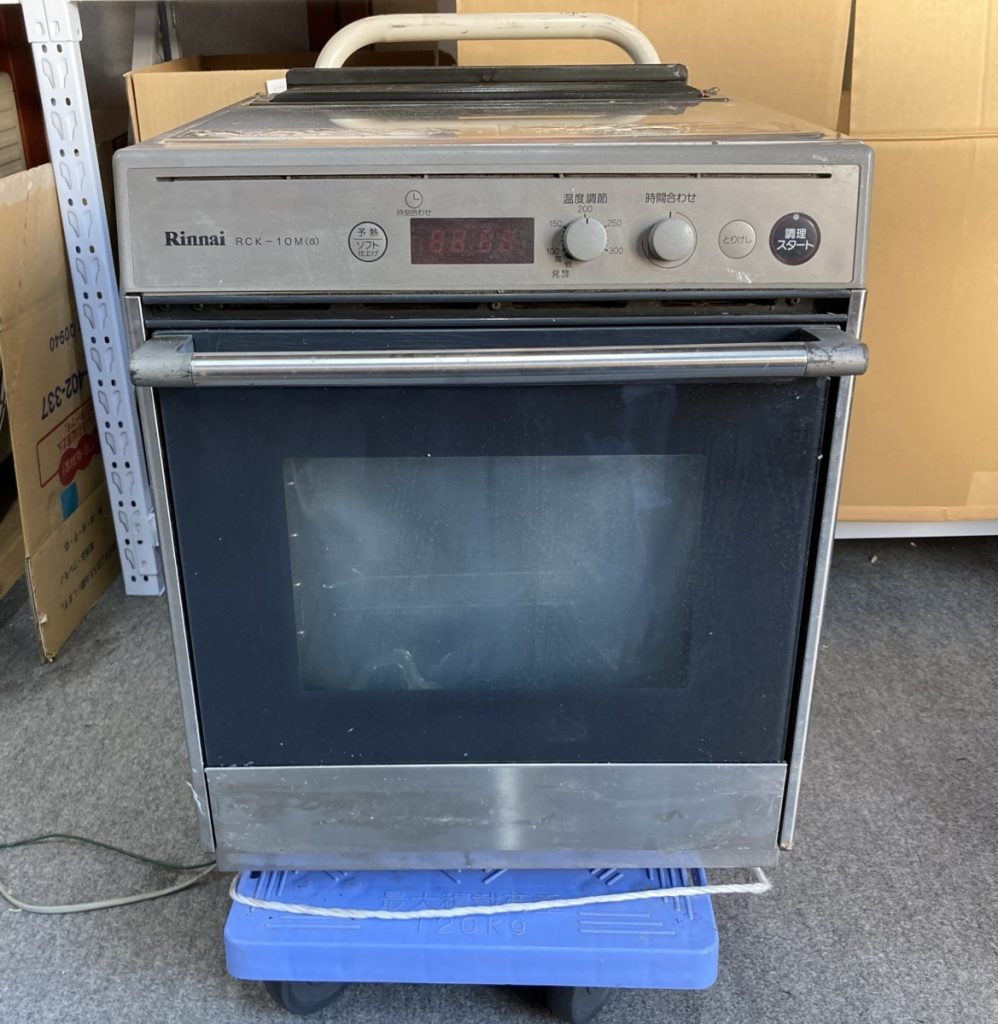 通電確認済み　Rinnai　リンナイ　RCK-10M　業務用　卓上ガスオーブン　LPガス　厨房機器　汚れ有