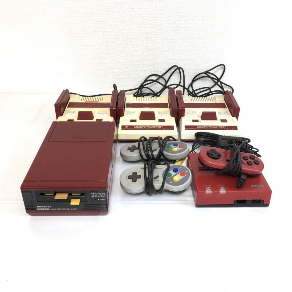 任天堂 ファミコン 3台 ネオファミ 1台 ファミリーコンピュータ ディスクドライブ 1台 コントローラー