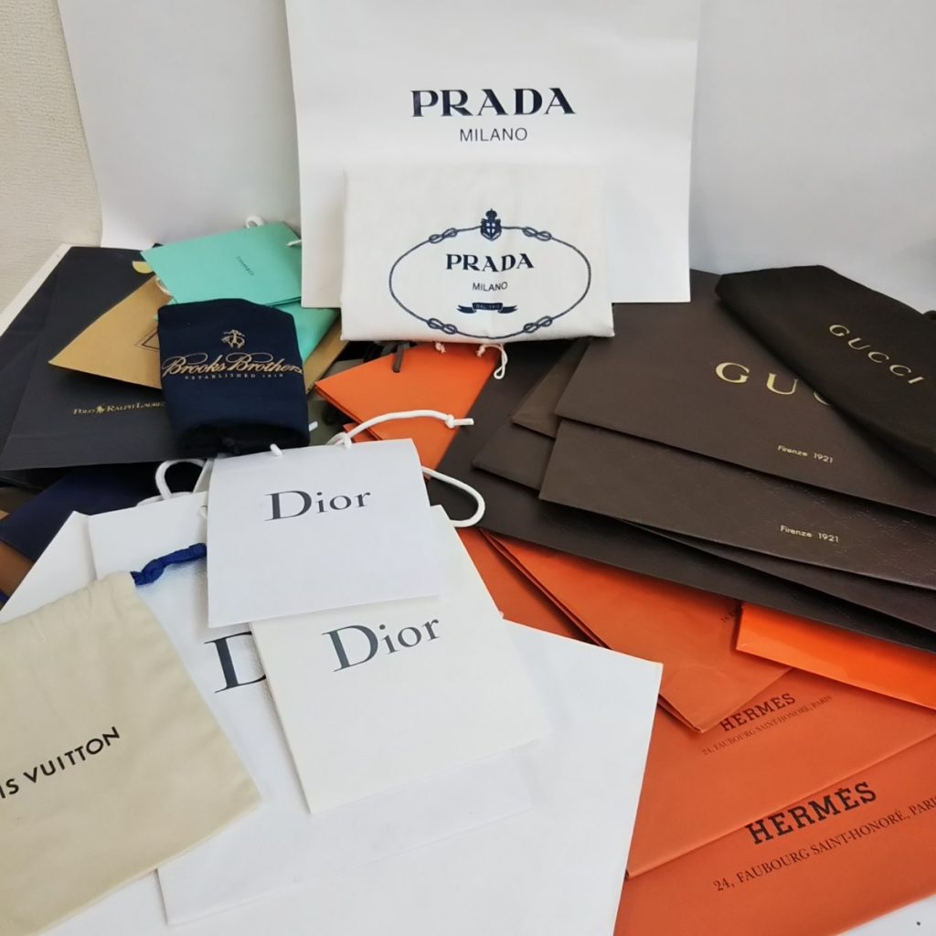 大量 各種ブランド ショッパー/保存袋いろいろまとめて HERMES/VUITTON/PRADA/GUCCIなど 紙袋 現状品