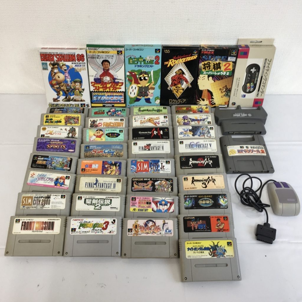 Nintendo Super Famicon 任天堂 スーパーファミコン ソフト 大量まとめ スーファミターボ マウス など