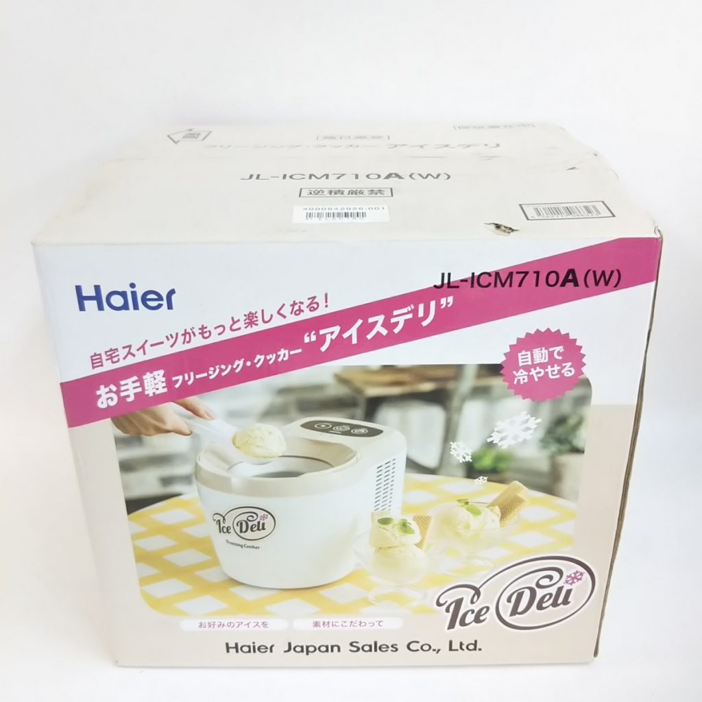 未開封 Haier ハイアール アイスデリ JL-ICM710A(W) アイスクリームメーカー フリージングクッカー