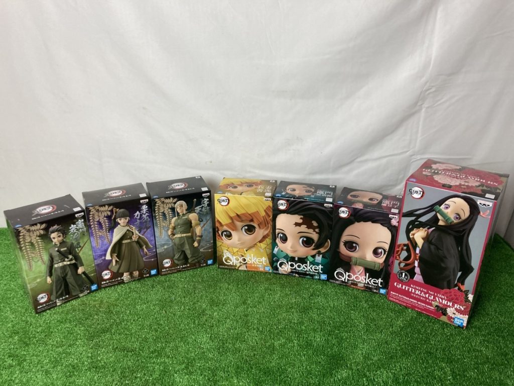 未開封品　鬼滅の刃　フィギュア　7点まとめ売り　絆ノ装　Q posket　竈門炭治郎　禰豆子　我妻善逸　宇随天元　栗花落カナヲ