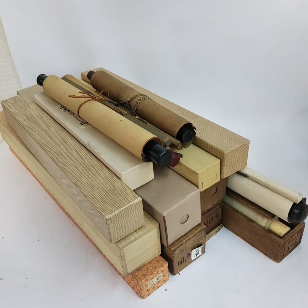 大量 ジャンク 掛軸いろいろまとめて 書 掛け軸 水墨画 美術品 現状品