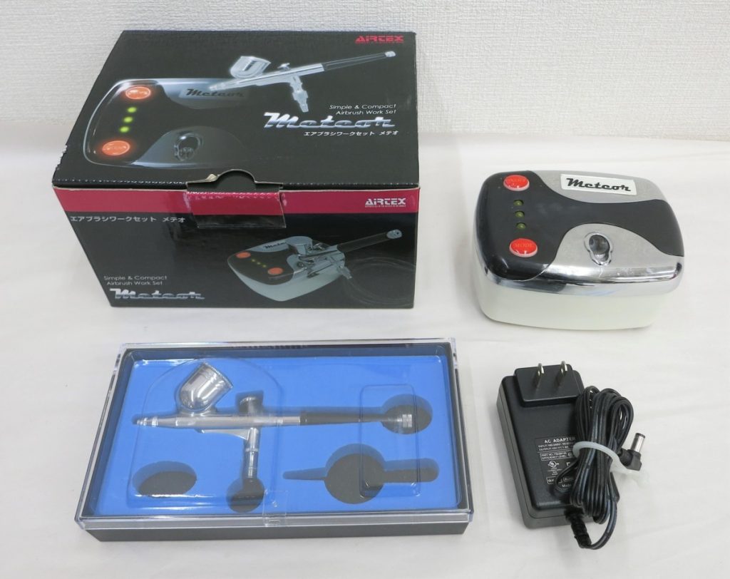 エアブラシ ワークセット メテオ AIRTEX エアブラシ コンプレッサー セット