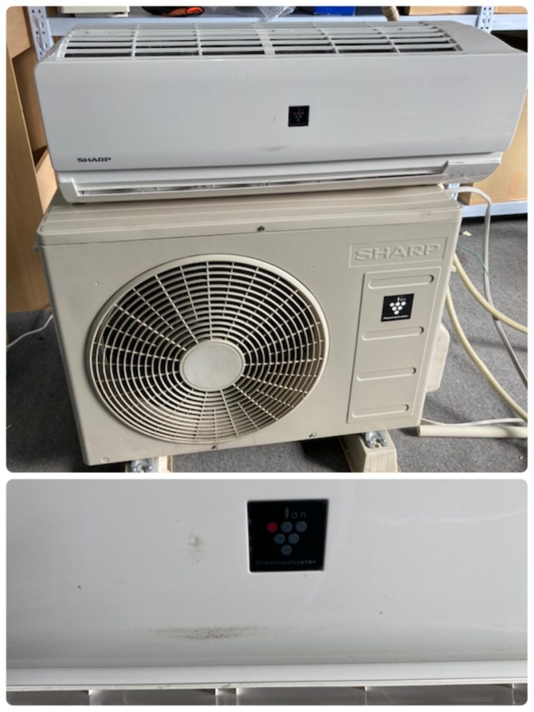 ジャンク品　SHARP　シャープ　セパレート形ルームエアコン　AY-H40N-W/AU-H40NY　2018年製　冷暖房