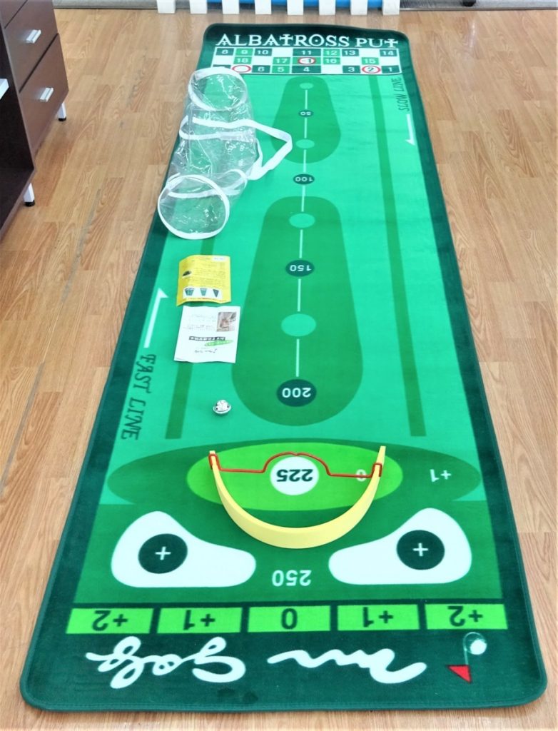 ミスターゴルフ 高級パターマット ホールインワン 90×300cm　アルバトロス 室内パター練習