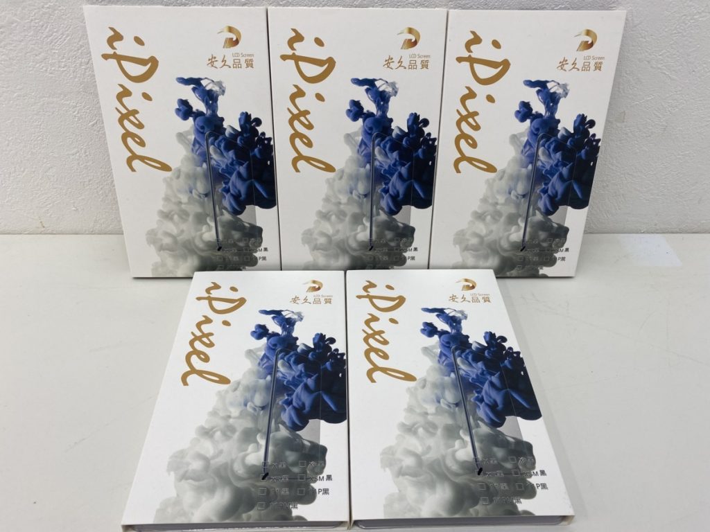 iPixel XR 黒×5 タッチパネル フロントパネル 互換液晶 修理パーツ 画面修理 スクリーン