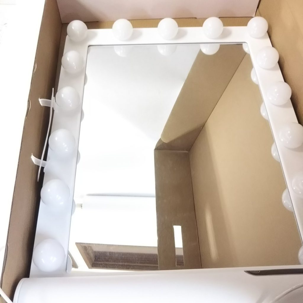 動作品 ハリウッドミラー 女優ミラー LED 鏡 メイクミラー 現状品