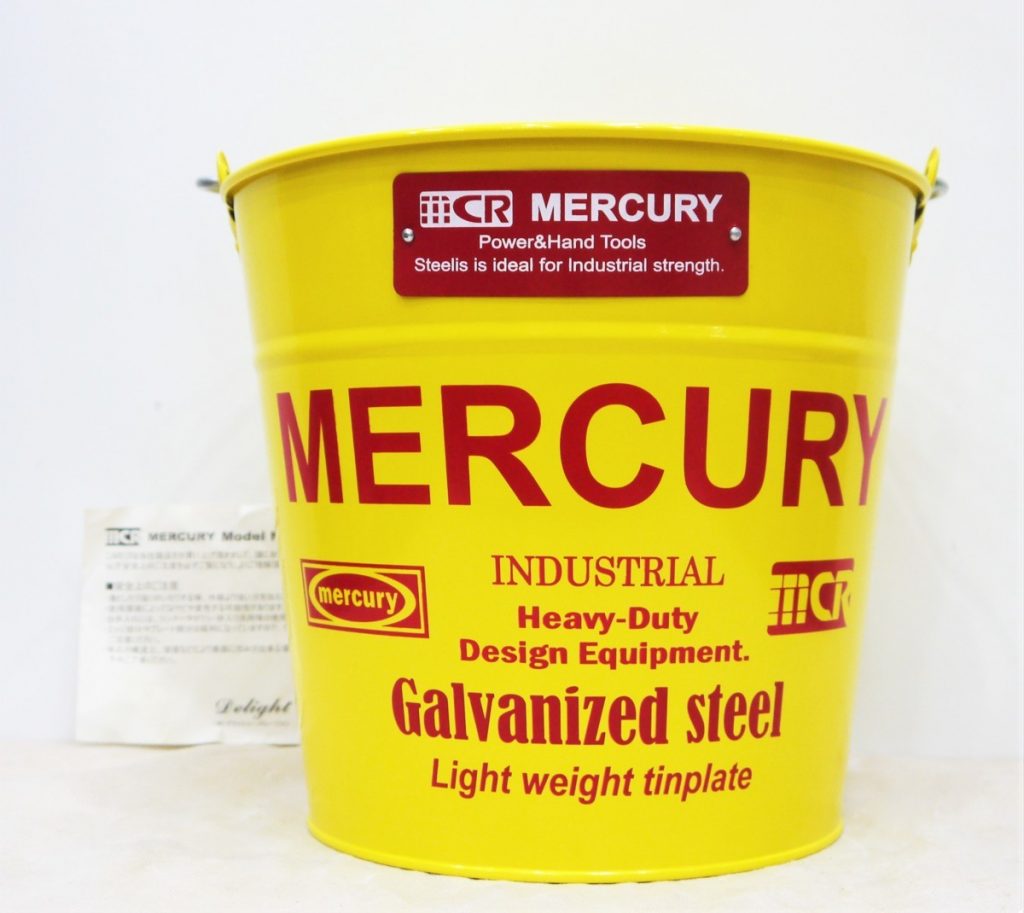 Bucket C118 YELLOW ＭＥＲＣＵＲＹ　バケツ MCR 黄色