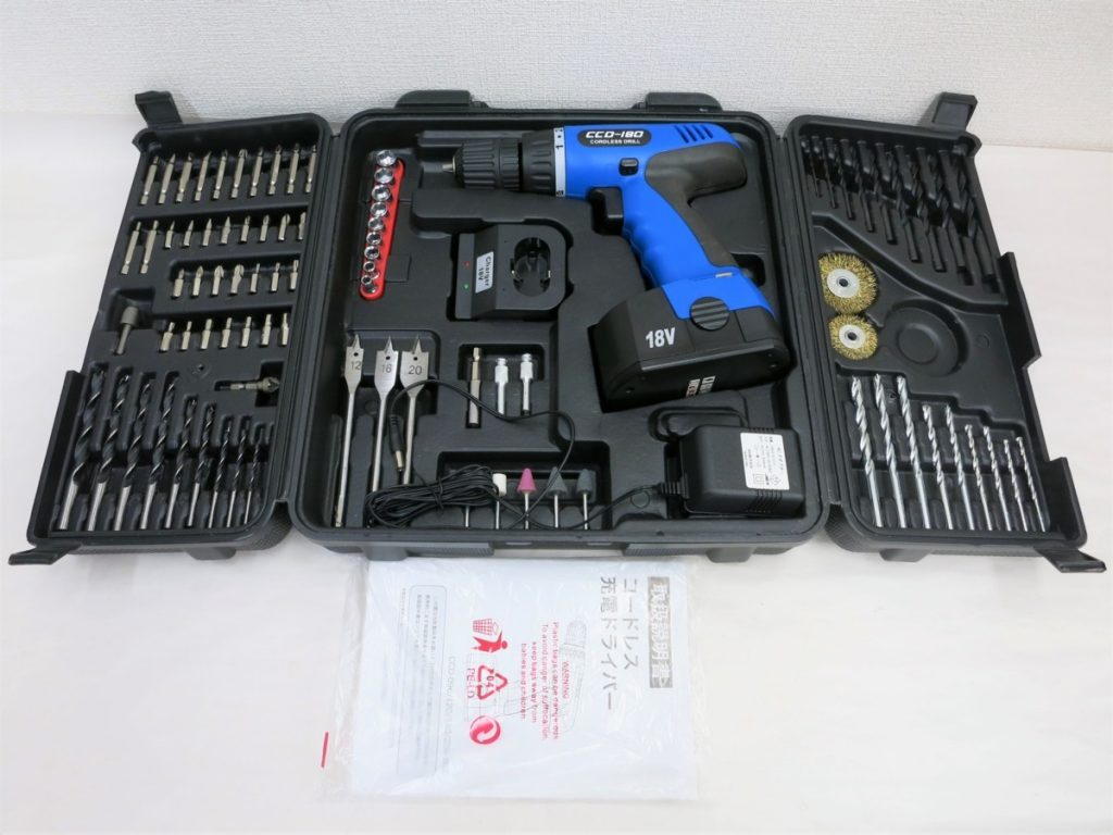 コードレス充電ドリル CCD-180 電動ドリル ドライバーセット